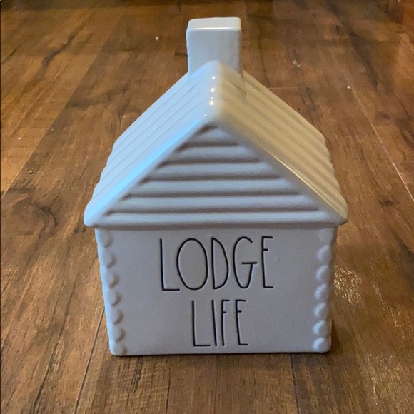 Rae Dunn lodge life decorative cabin